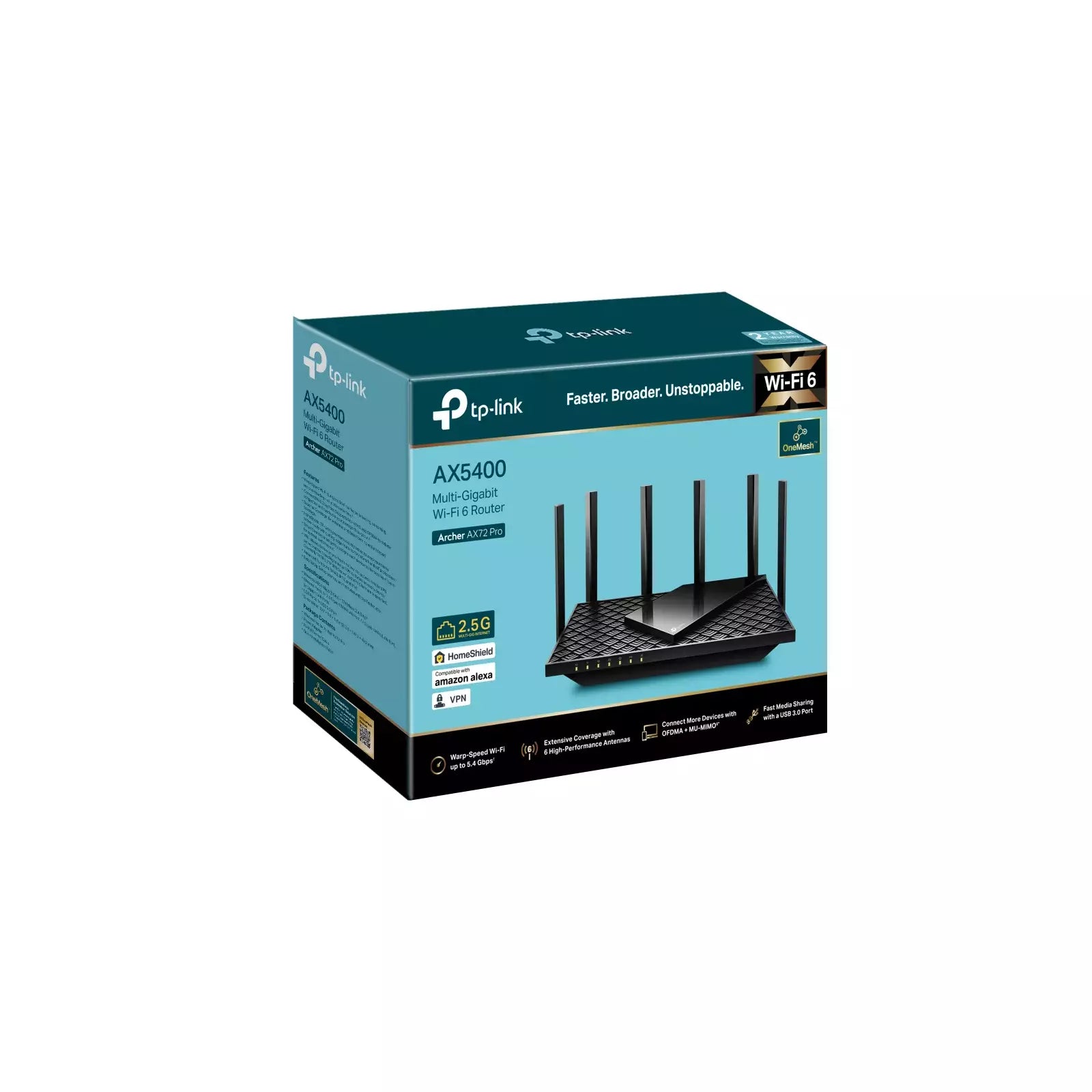 TP-Link Archer AX72 Pro AX5400 Dual-Band Gigabit Wi-Fi 6 Router TP-Link Archer AX72 Pro AX5400 Dual-Band Gigabit Wi-Fi 6 Router